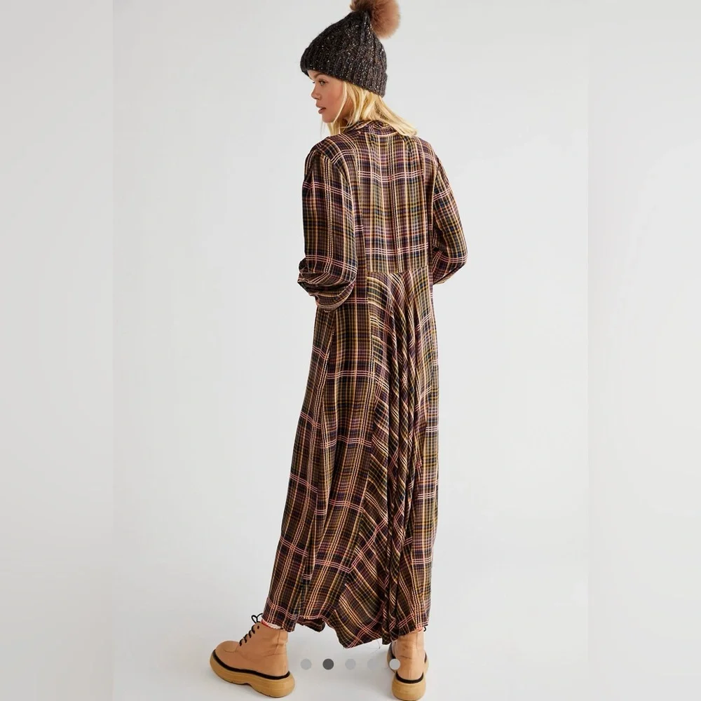 Free People Sadie Plaid Maxi Dress - Picture 2 of 6